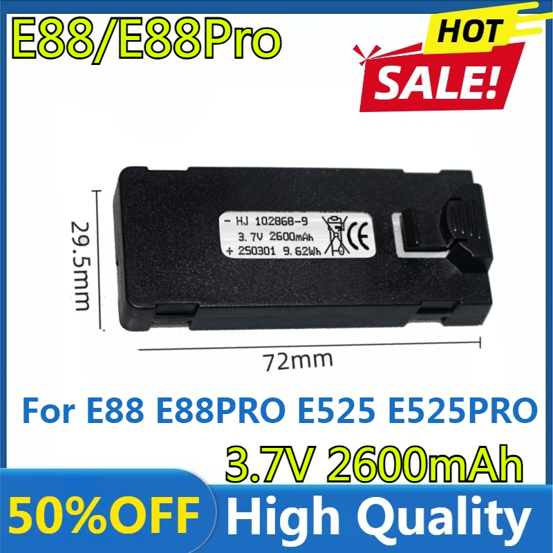 Drone Power Bank - E88 Battery 3.7V 2600mAh For E88