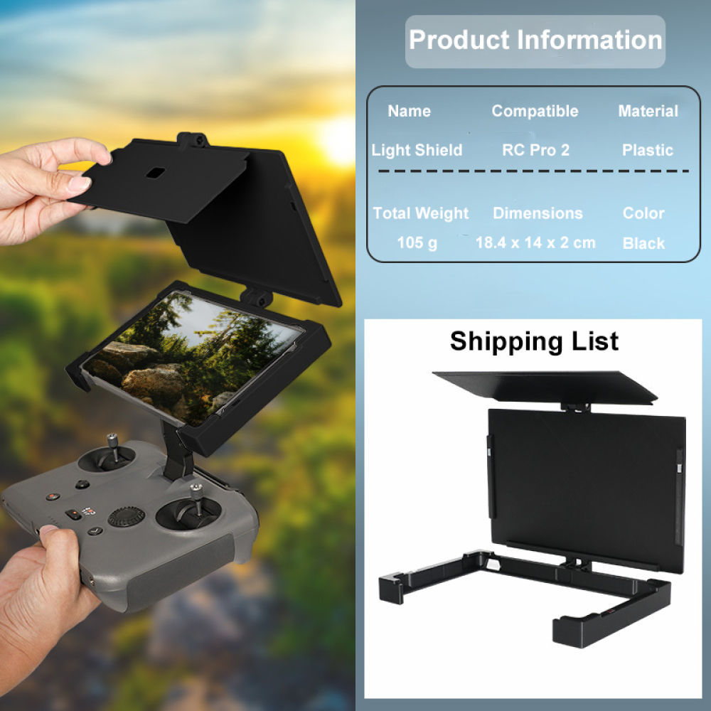 Drone Sun Shade - New For RC Pro 2 Sunshade