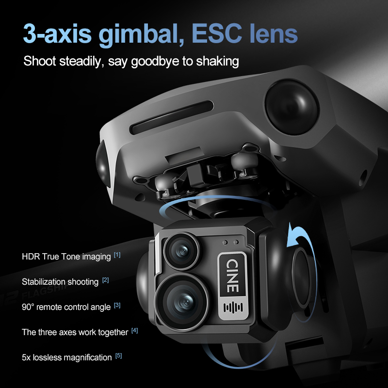 8K 3 Axis Gimbal Brushless 7.2 - Drone Controller Screen review and price