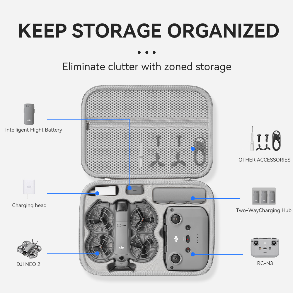 XFJI Travel Organizer Bag for  - Drone Carrying Case review and price